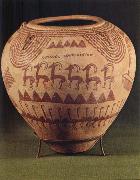 unknow artist Grerzean jar with red figures painting